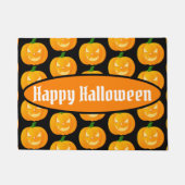 Happy Halloween Jack O'Lantern Pattern Deurmat (Voorkant)