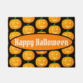 Happy Halloween Jack O'Lantern Pattern Deurmat