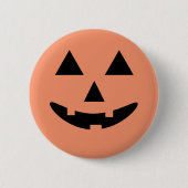 Happy Halloween Jack O'Lantern Pumpkin Ronde Button 5,7 Cm (Voorkant)