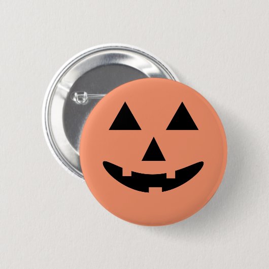 Happy Halloween Jack O'Lantern Pumpkin Ronde Button 5,7 Cm (Voorkant /achterkant)