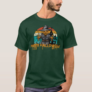 Happy Halloween Jack O'Lantern Witch Mannen T-shir T-shirt