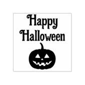 Happy Halloween Jack op Lantern Face Rubberstempel (Afrduk)