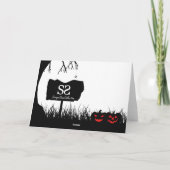 Happy Halloween Jack The Lantern Pumpkins Card Kaart (Achterkant)