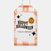Happy Halloween Jackolantern Pumpkin Cadeaulabel (Achterkant)