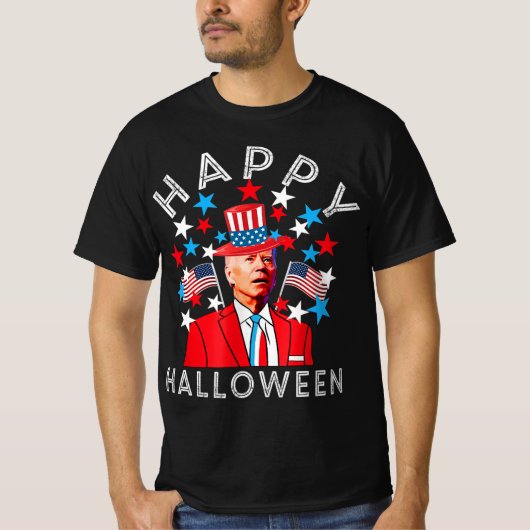 Happy Halloween Joe Biden 4 juli Memorial Ind T-shirt (Voorkant)