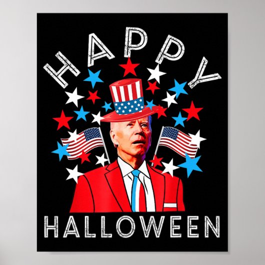 Happy Halloween Joe Biden over juli Memorial Inde Poster (Voorkant)
