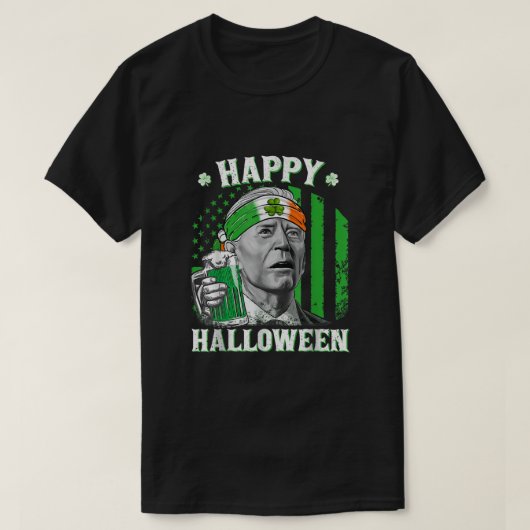 Happy Halloween Joe Biden St Patricks Day Leprecha T-shirt (Design voorkant)