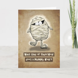 Happy Halloween Joking Mummy Kaart