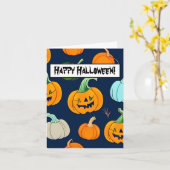 Happy Halloween Kaart (Gele Bloem)