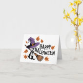 Happy Halloween Kaart (Gele Bloem)