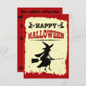 Happy Halloween Kaart (Voorkant / Achterkant)