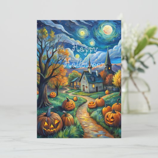 Happy Halloween Kaart (Staand voorkant)