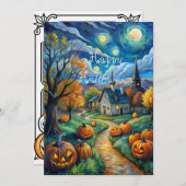 Happy Halloween Kaart (Voorkant / Achterkant)