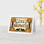 Happy Halloween Kaart (Gele Bloem)