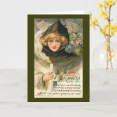 Happy Halloween Kaart (Gele Bloem)