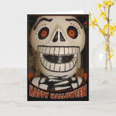 Happy Halloween Kaart (Gele Bloem)