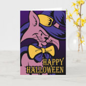 Happy Halloween Kaart (Gele Bloem)