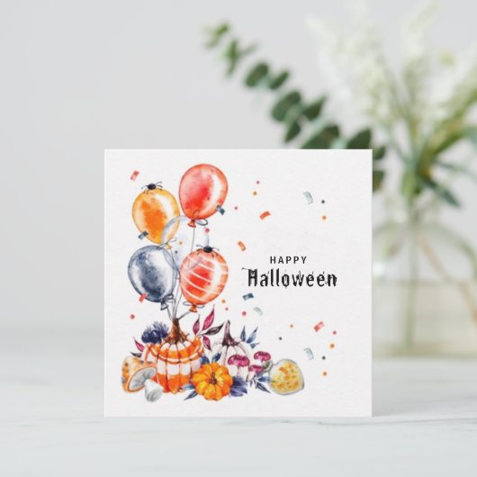 Happy Halloween-kaart (Staand voorkant)