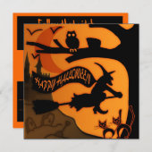 Happy Halloween Kaart (Voorkant / Achterkant)