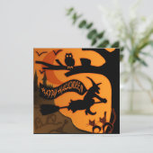 Happy Halloween Kaart (Staand voorkant)