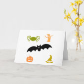 Happy Halloween Kaart (Gele Bloem)