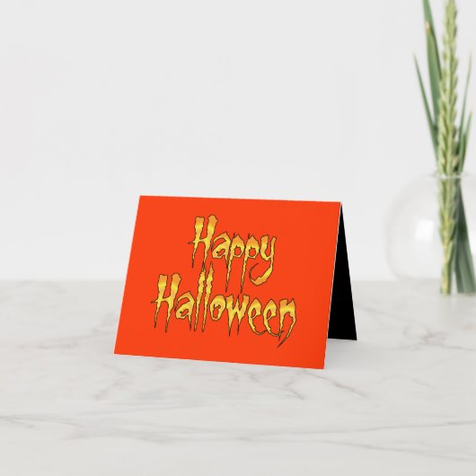 Happy Halloween Kaart (Voorkant)