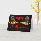 Happy Halloween Kaart (Gele Bloem)