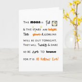 Happy Halloween Kaart (Gele Bloem)