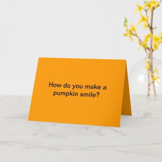 Happy Halloween Kaart (Gele Bloem)