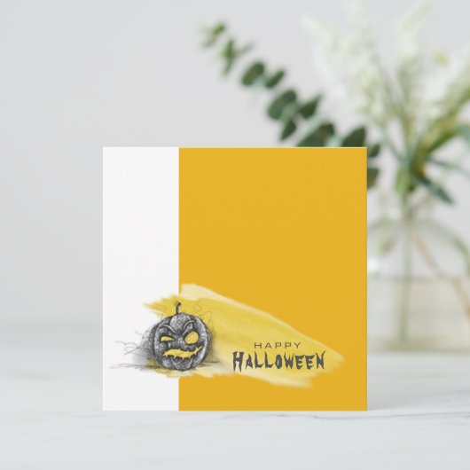 Happy Halloween-kaart (Staand voorkant)