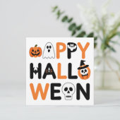 Happy halloween kaart (Staand voorkant)