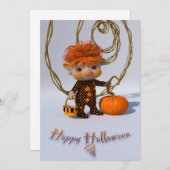 Happy Halloween-kaart Kaart (Voorkant / Achterkant)