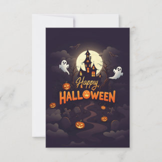 Happy Halloween Kaart met persoonlijke naam