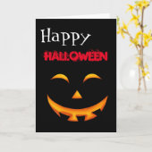 Happy Halloween-kaart (spooky pumpkin) Kaart (Gele Bloem)