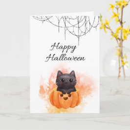 Happy Halloween Kaart – Spooky Schattige Design