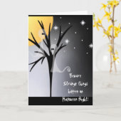 Happy Halloween-kaarten Kaart (Gele Bloem)