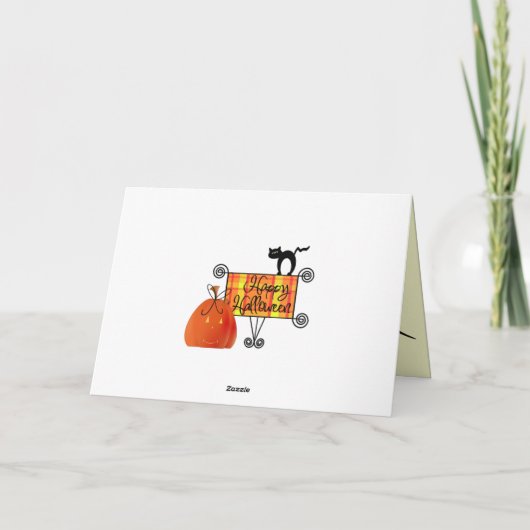 Happy Halloween-kaarten Kaart (Achterkant)