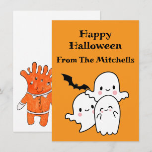 Happy Halloween kan personaliseren Notitiekaartje