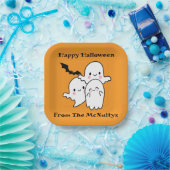 Happy Halloween kan personaliseren Papieren Bordje (Feest)