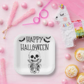 Happy Halloween-kartonnen doos Papieren Bordje (Feest)