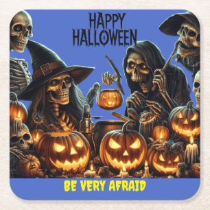 Happy Halloween Kartonnen Onderzetters