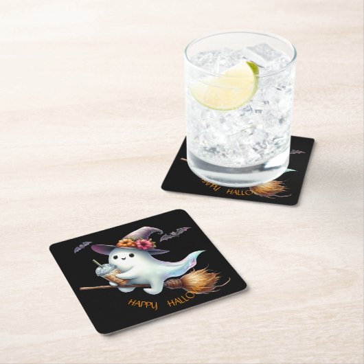 Happy Halloween Kartonnen Onderzetters (Insitu)