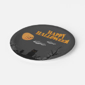 Happy Halloween - Katten Papieren Bordje (Gekanteld)