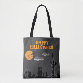 Happy Halloween - Katten Tote Bag