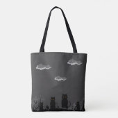 Happy Halloween - Katten Tote Bag (Achterkant)