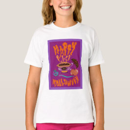 Happy Halloween kattenliefhebber heks kopje koffie T-shirt