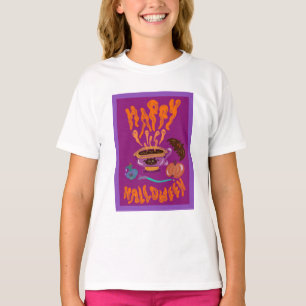 Happy Halloween kattenliefhebber heks kopje koffie T-shirt