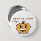 Happy Halloween Kawaii Pumpkin - Button (Voorkant /achterkant)