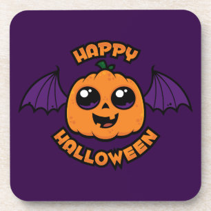 Happy Halloween Kawaii Pumpkin Spooky Cuteness Bier Onderzetter