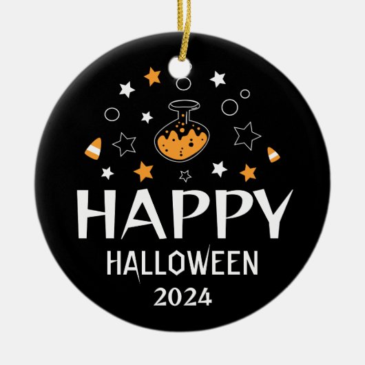 Happy Halloween Keepsake Keramisch Ornament (Voorkant)